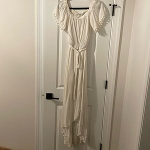 White flowy dress